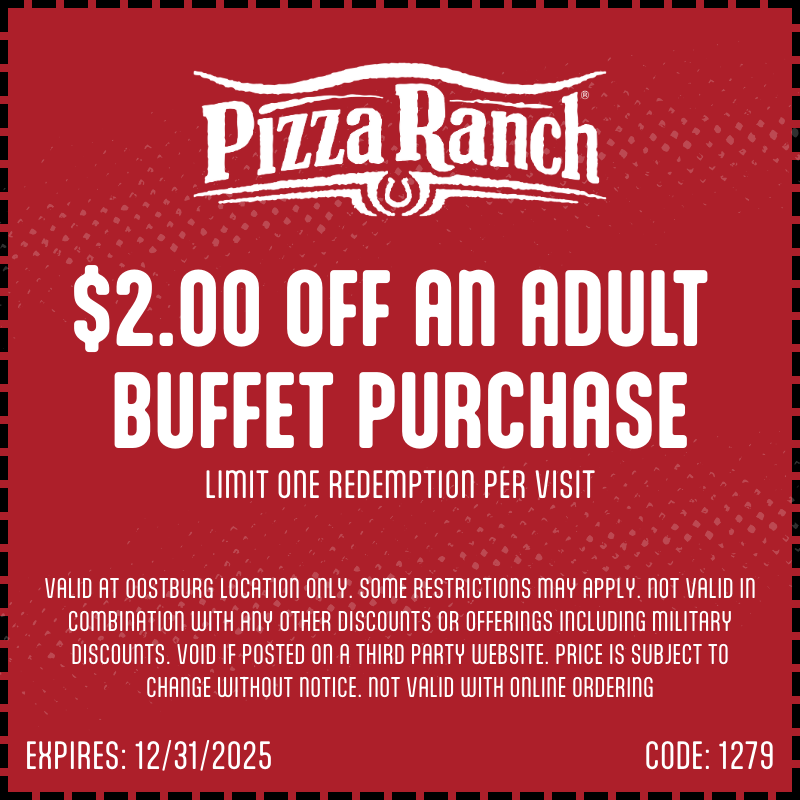 Enjoy $2 Off The Buffett